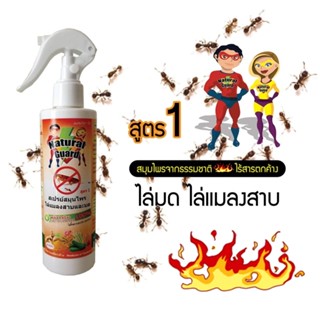 สเปรย์ไล่มดและแมลงสาป  Natural Guard สูตรเข้มข้น 2 ขวด (ราคาพิเศษ)