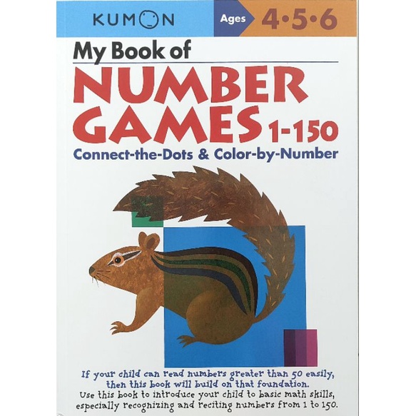 くもん Kumon Workbooks My Book Of Number Games 1-150 9784774307602 Paperback English คุมอง แบบฝึกหัด