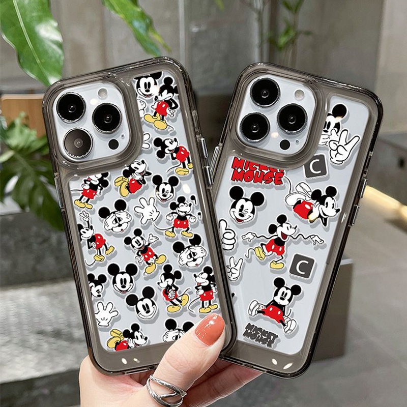 เคสโทรศัพท์มือถือ ซิลิโคนนิ่ม แบบใส กันกระแทก ลายหนูน่ารัก สําหรับ IPhone 14 Pro Max 13 12 11 Plus XS X XR