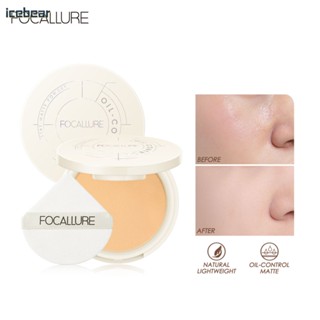 [มีจำหน่าย] FOCALLURE Set Up Powder Waterproof And Sweat Proof Concealer Cream Nude Makeup Brightening Color Dual-Use Makeup Cream Powder [Icebear]