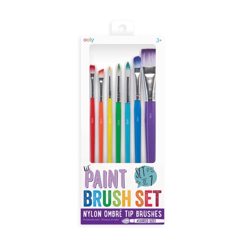 เซทพู่กันสีรุ้ง 🌈PAINT BRUSH SET ยี่ห้อ ooly นำเข้าจากอเมริกา 🇱🇷 พร้อมส่ง