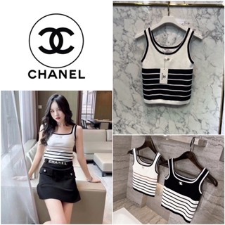 เสื้อ CROP กล้าม CHANEL KNITT 2022SS