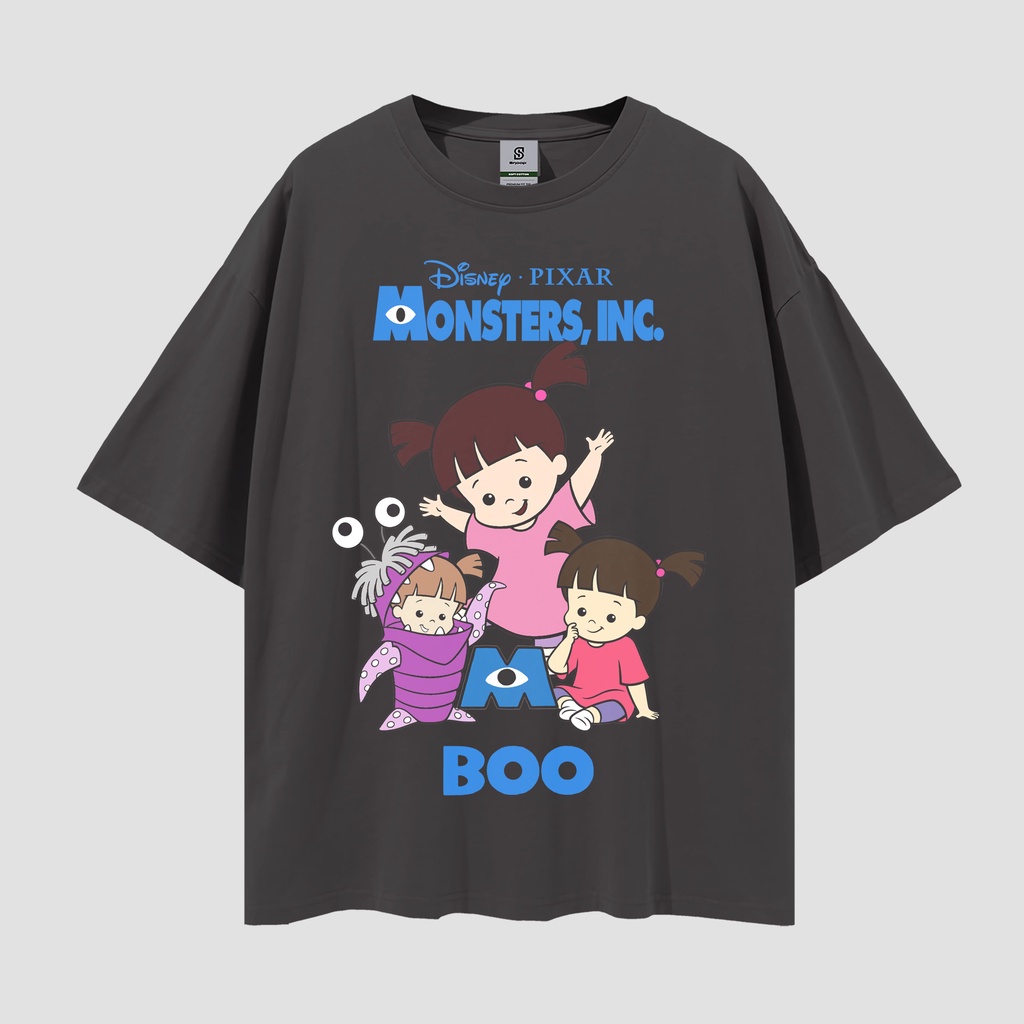 Monster Inc Boo เสื้อยืดวินเทจสไตล์ Oversize Tee