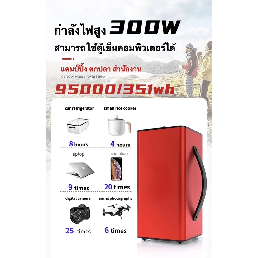 Power Station 300W 220V เครื่องสำรองไฟแคมปิ้ง thumbnail 6