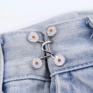 Glanxuan ตะขอกางเกง กระดุม ตะขอกางเกงปรับเอวที่หลวมให้พอดี jeans buttons