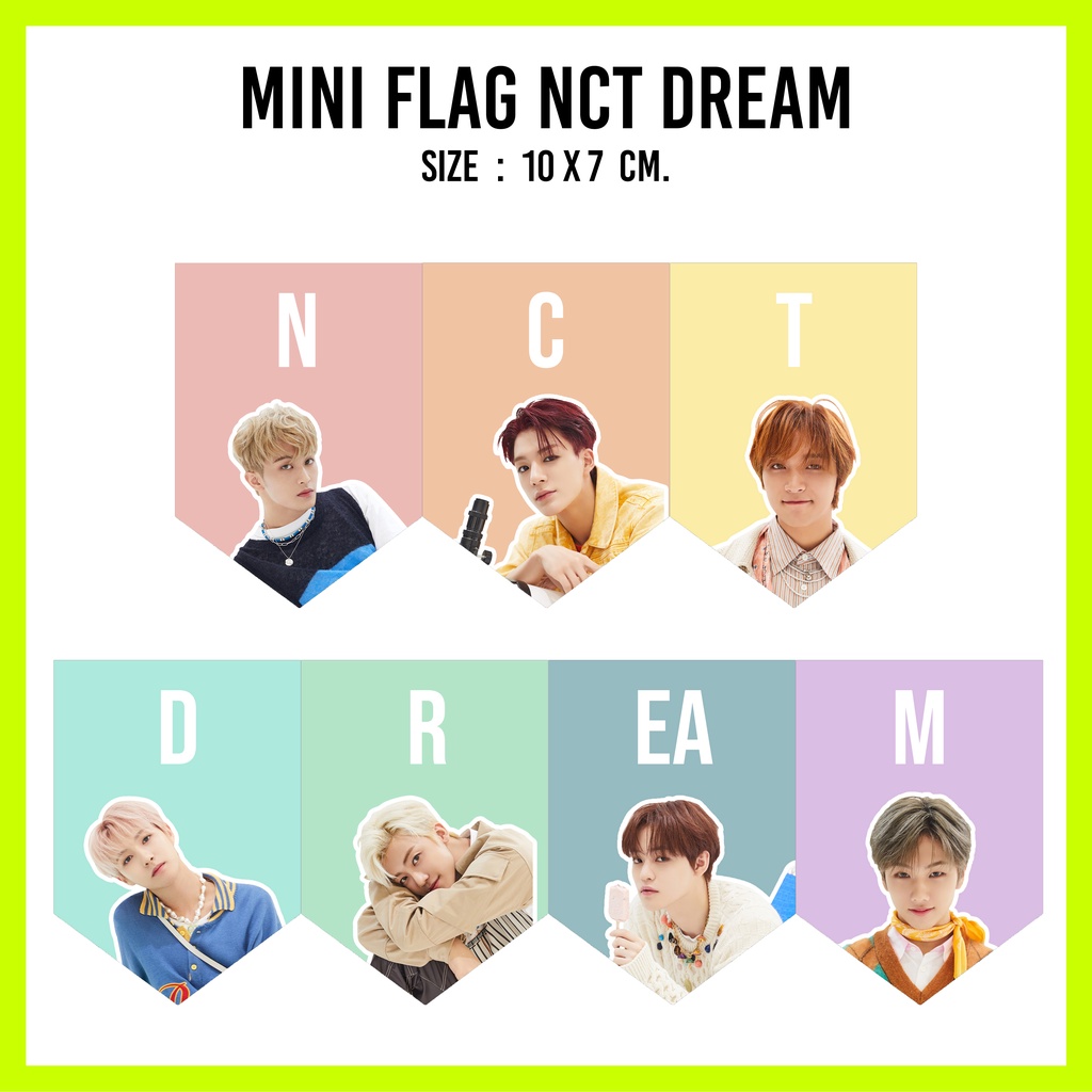 ธงจิ๋ว NCT DREAM สีพาสเทล [mini flag NCT DREAM]