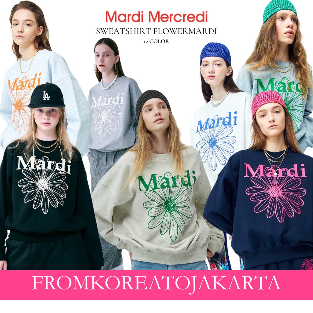 เสื้อกันหนาว Mardi MERCREDI ลายดอกไม้