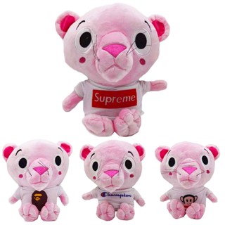ตุ๊กตาเสือดาว ผ้ากํามะหยี่ขนนิ่ม สีชมพู สําหรับตกแต่งบ้าน โซฟา