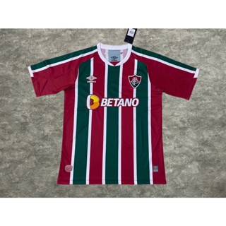 เสื้อกีฬาแขนสั้น ลายทีมชาติฟุตบอล Fluminense at home 22/23 ชุดเหย้า S-2XL