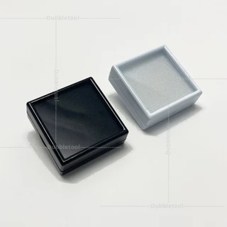 กล่องใส่พลอย กล่องเข็มกลัด เครื่องประดับ อัญมณี ขนาด3x3,4x4,5x5,6x6,9x9 ด้านโชว์เป็นกระจกใส 1ใบ