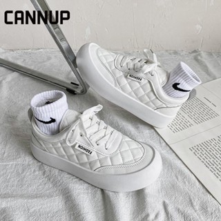 CANNUP รองเท้าผ้าใบผญ รองเท้าผ้าใบ สะดวกสบาย B27F00J