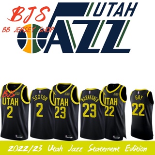 【BJS】เสื้อกีฬาบาสเก็ตบอล ลายทีม Utah Jazz Statement Edition เบอร์ 2 2022 23