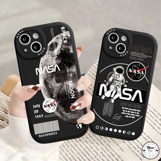 เคสโทรศัพท์มือถือ TPU แบบนิ่ม ลายการ์ตูนนักบินอวกาศ NASA กันน้ํา สําหรับ iPhone 14 Plus 13 12 11 Pro Max 6 6s 7 8 Plus SE 2020 Xr X Xs Max