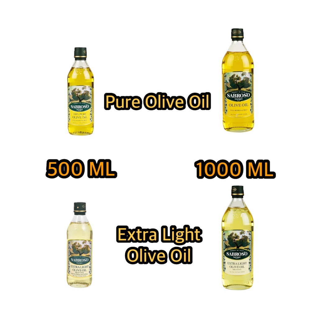 SABROSO PURE OLIVE OIL / SABROSO Extra Light Olive Oil