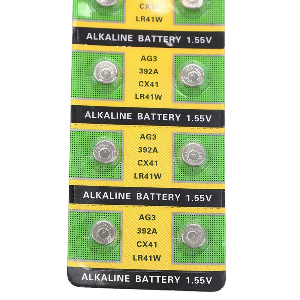 ถ่านกระดุม  AG3 / AG3TMI / LR392 / LR41  / CX41  alkaline battery 1.5 V ถ่านใส่เทียน ถ่านเทียน ถ่านนาฬิกา ถ่านเครื่องคิด