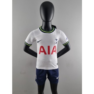 เสื้อกีฬาแขนสั้น ลายทีม Spurs Home Away Kits 22 23 Jersi Budak สําหรับเด็ก