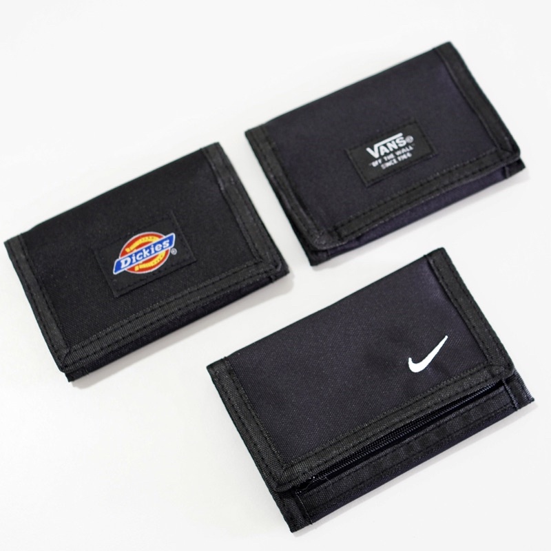 Nike VANS DICKIES BASIC WALLET BEG DUIT PRAP กระเป๋าสตางค์ แบบสามพับ