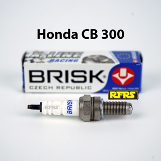 หัวเทียน BRISK X-Line 4 เขี้ยว แกนเงิน Honda CB 300 Spark Plug (8X21ROA) รองรับทุกน้ำมัน Made in EU