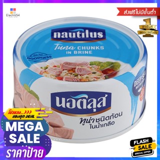 นอติลุสทูน่าชนิดก้อนในน้ำเกลือ 170กรัม Nautilus Tuna Chunks in Brine 170g.