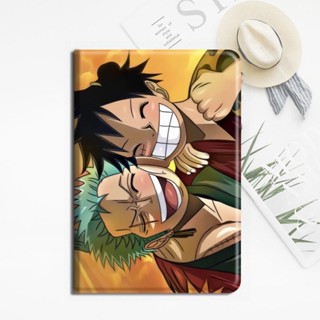 One Piece Luffy Zoro มีที่ใส่ปากกา เคส air 1/2/3/4/5 mini6 เคสไอแพด 10.9 gen10 เคสซิลิโคน 10.2 gen 7/8/9 2022 pro11 ca