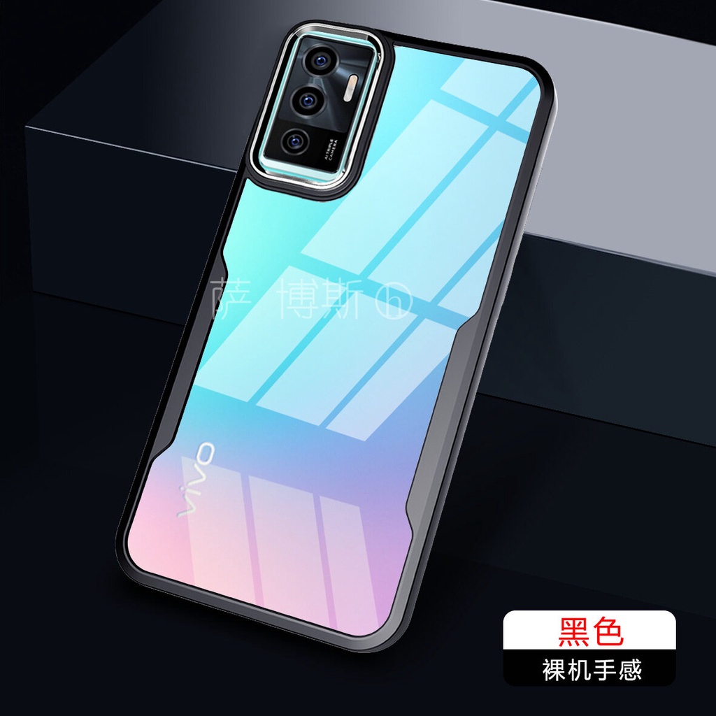 ส่งจากไทย เคสขอบนิ่มหลังแข็ง ใช้สำหรับ Vivo V50/V40/V40pro/V23E 5G กันรอย  กันกระแทก ขอบดำหลังใส  Case PC+TPU