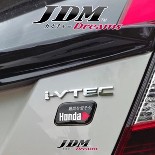 สติกเกอร์เจลนิ่ม เคลือบเรซิ่น ลายหัวใจ สําหรับ Honda JDM Honda Jazz City GK5 GE GM6 GN2 GN5 GM2 Civic FC FD JDM Mugen Spoon