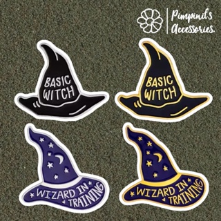 🇹🇭 พร้อมส่ง : 🔮 เข็มกลัดเซ็ทหมวกแม่มด/พ่อมดฝึกหัด | Trainer Witchs Hat Enamel Brooch Pin Set.