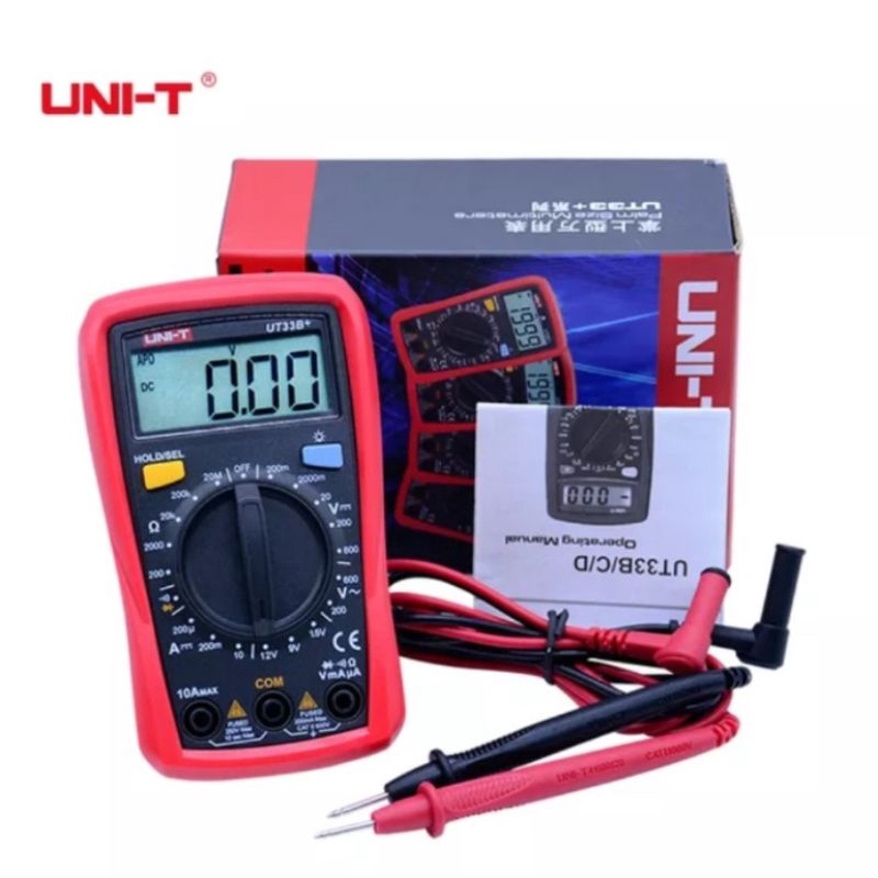 0มัลติมิเตอร์ดิจิตอล UNI-T  UT33B+ Digital multimeter คุ้มค่า แม่นยำ ครบทุกฟังชั่นพื้นฐาน ของแท้ 100%