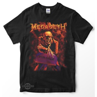 เสื้อยืด พิมพ์ลาย Megadeth สายรัดโลหะ พรีเมี่ยม สําหรับผู้ชาย