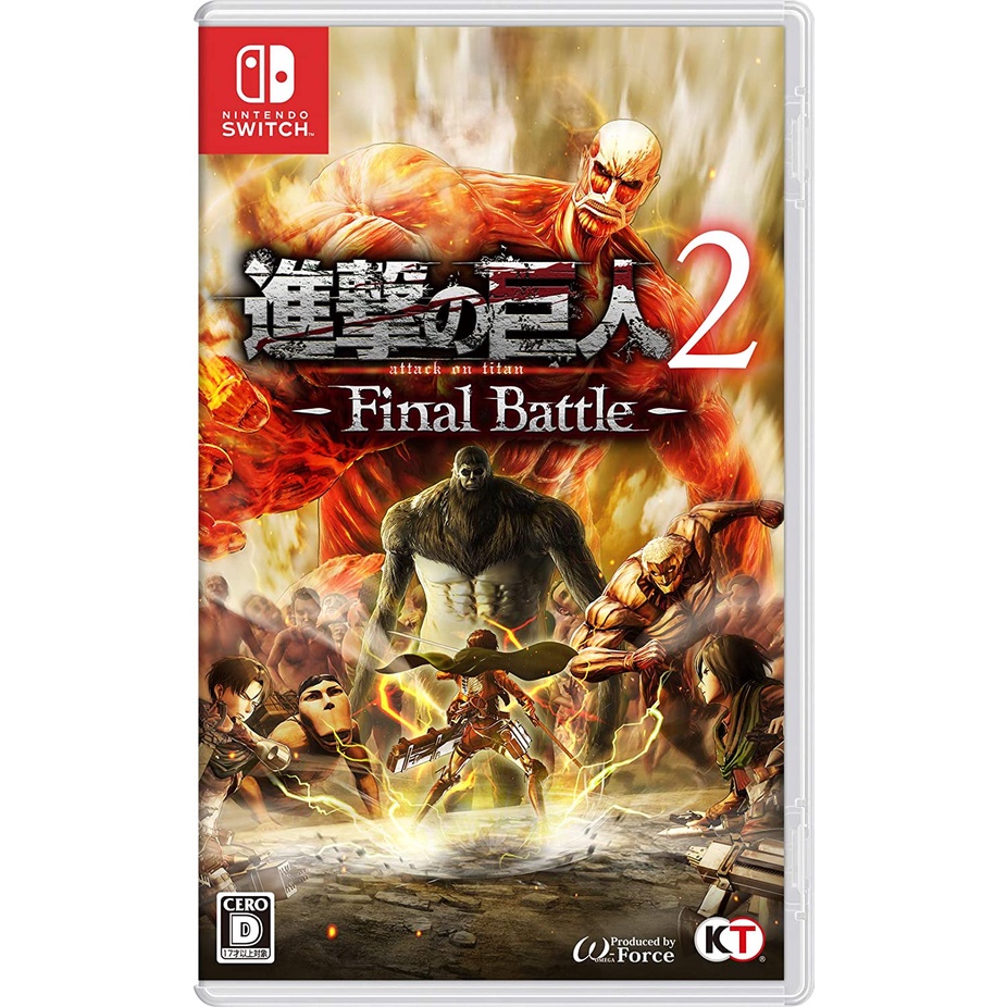 【USED】Attack on Titan 2-Final Battle Nintendo Switch Video Games【Direct Form Japan】