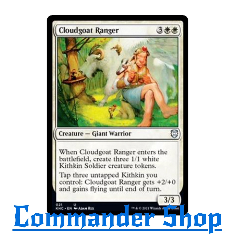 Cloudgoat Ranger (Creature - Giant Warrior Ranger) White Mv5 Pw3/Tn3 การ์ดเกม Magic The Gathering (MTG)