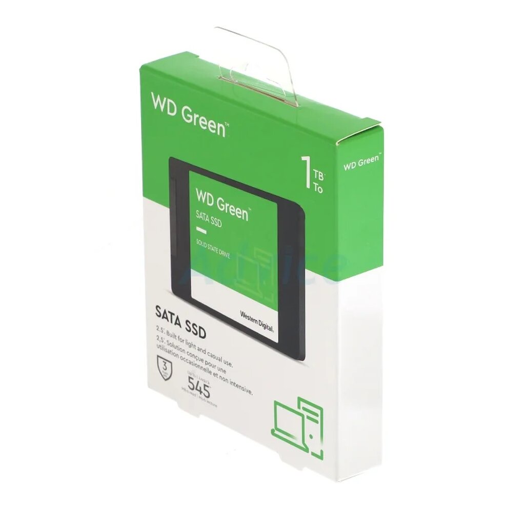 WD SSD SATA 2.5 WD GREEN 1TB (WDS100T3G0A-SATA-GREEN-3D)