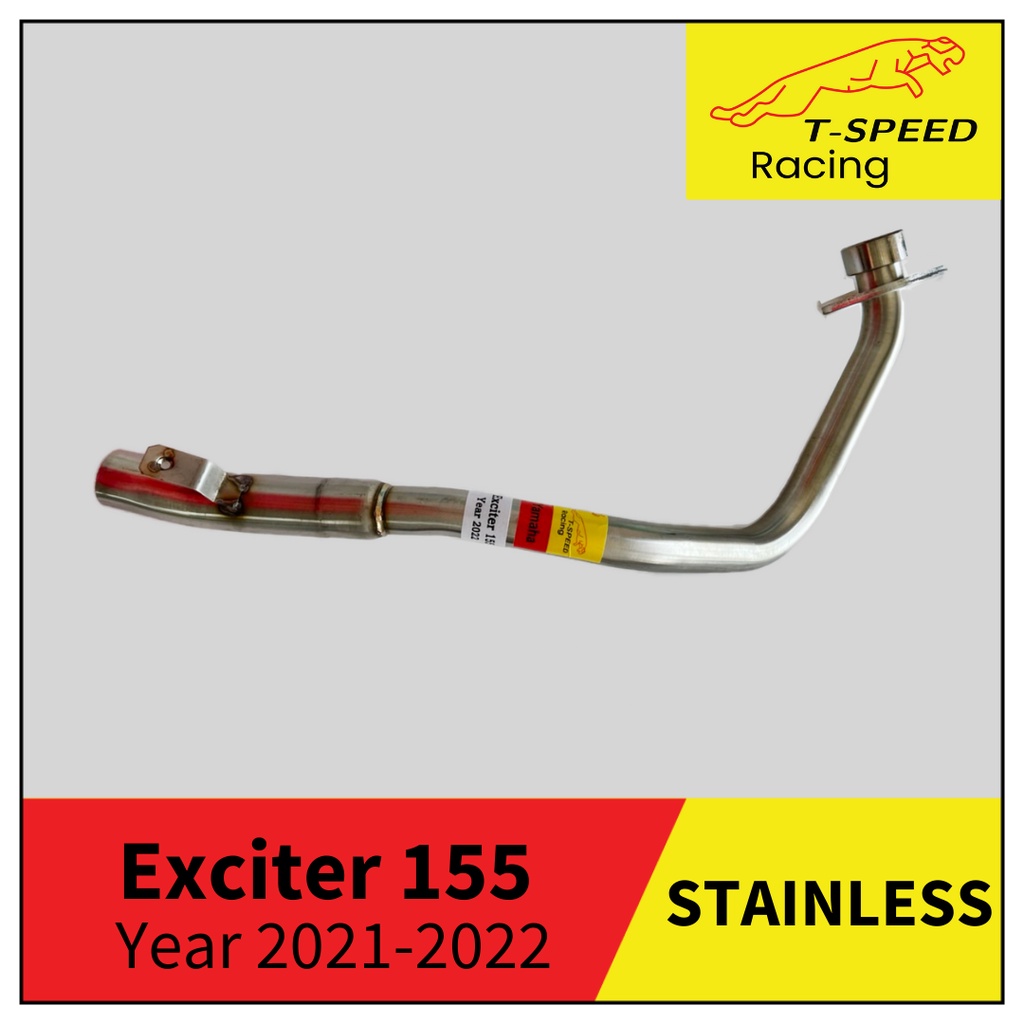 คอท่อ Yamaha Exciter155 Year 2021-2022 🔩 Stainless steel แท้ เกรด 304 หนา: 1.2 มิลลิเมตร Size STD