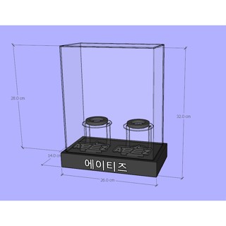 Ateez Version 1st And 2nd กล่องอะคริลิค สําหรับใส่แท่งไฟ