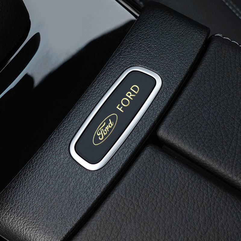 3pcs อลูมิเนียม Mini สติกเกอร์รถ Handle Badge ภายใน Decals สําหรับ Ford Taurus Mustang Edsel Edge Es