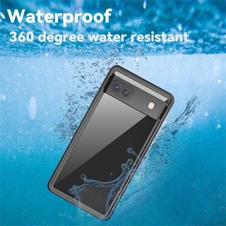 Red pepper Multifunctional waterproof shell water repellent Case For Google Pixel 7A 6 7 Pro Swim Diving Full Body Protection Shockproof Transparent Back Cover For Google Pixel 6A