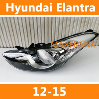 ไฟหน้ากันชนหน้า มาตรฐาน แบบเปลี่ยน สําหรับ Hyundai Elantra (12-15)ไฟหน้า​ /เลนส์ไฟหน้า/ไฟหน้าสําหรับ/ไฟท้าย ฝาครอบไฟหน้า / ฝาครอบไฟหน้าตรงรุ่น สำหรับ / ฝาครอบไฟหน้าสําหรับ / ฝาครอบเลนส์ไฟหน้า รถยนต์สําหรับ / เลนส์ไฟหน้า