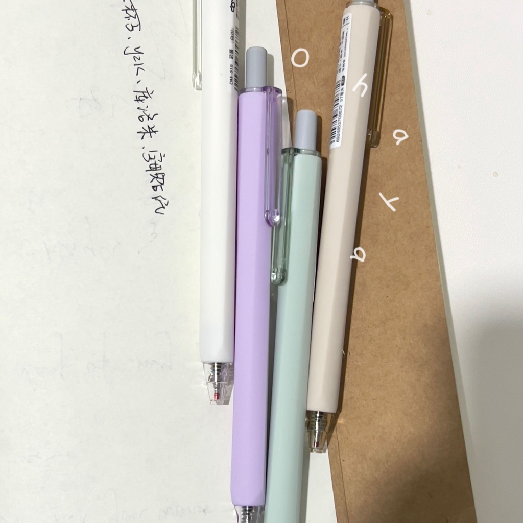 Ohaya Domi Matte ST Nib Pen 0.5 มม. ไส้ปากกาเจล สีดํา เปลี่ยนได้