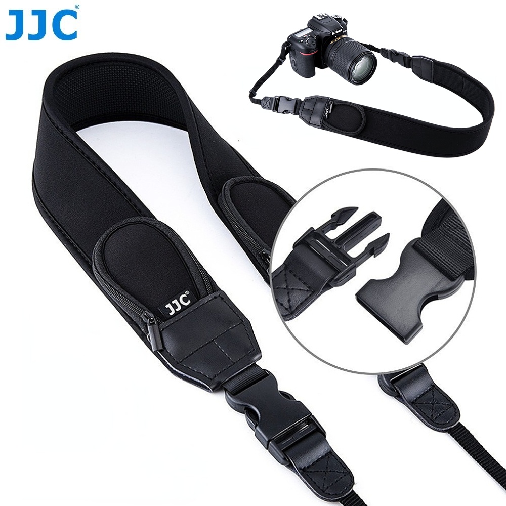 JJC NS-PRO1M สายคล้องกล้องแบบปลดเร็ว, สายคล้องไหล่แบบ Crossbody พร้อมแผ่นรองไหล่ที่สะดวกสบายสำหรับกล้อง DSLR และกล้องมิเรอร์เลสของ Canon Nikon Sony Fujifilm Olympus Panasonic