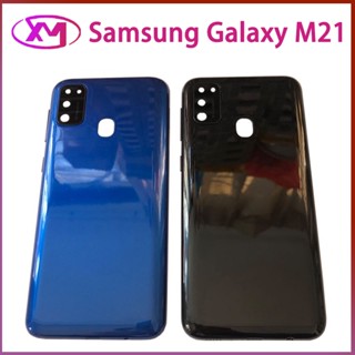 ฝาหลัง Samsung Galaxy M21 M215 กระจกหลัง Battery Back Cover for For M21 M215+ฝาหลังพร้อมกระจกเลนส์กล้อง