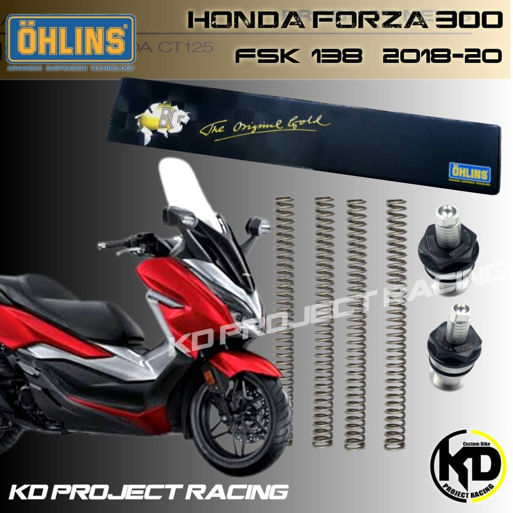 สปิงโช๊คหน้า Ohlins FSK 138 Honda Forza 300 , 350 /2019-21