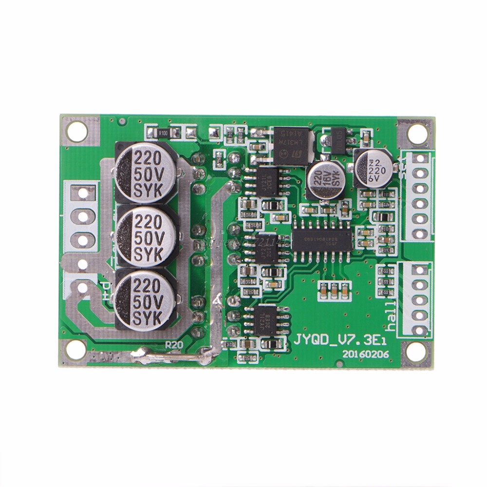 DC 12V-36V 15A 500W Brushless Motor Controller Hall BLDC Driver Board Integrated Circuits Dropship