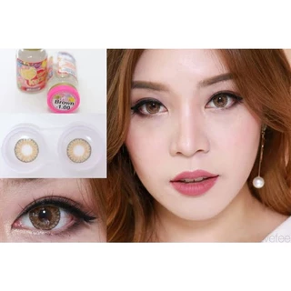 คอนแทคเลนส์ เจ้าสาว รุ่น Stella สีเทา/ตาล Gray/Brown มีค่าสายตา (0.00)-(-10.00)