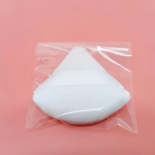 พัฟแต่งหน้า แบบรูปทรงสามเหลี่ยม พัฟลงแป้งฝุ่น หนา ไม่ระคายเคือง ใช้ได้ทั้ง 2 ฝั่ง