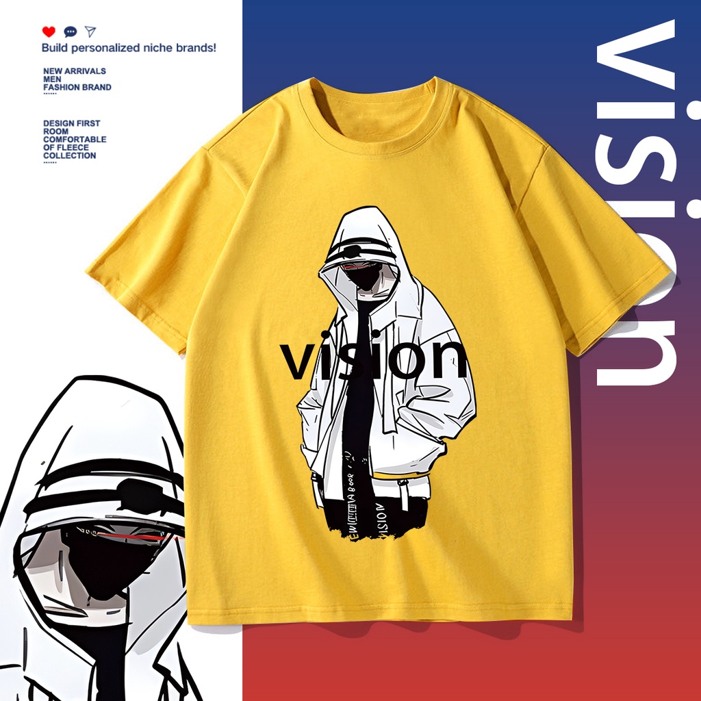 D398เสื้อยืดแขนสั้ง ผ้านุ่มยืดได้ใส่สบายฯ ลายแฟชั่งสวยน่ารักใส่ได้ทั้งชายและหญิง