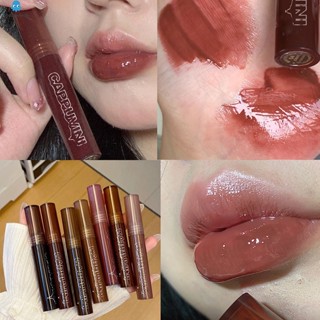 Cappuvini Lava ลิปกลอสช็อคโกแลต ชุ่มชื้น Doodle Lip Glaze Mirror Transparent bo li chun ลิปกลอส