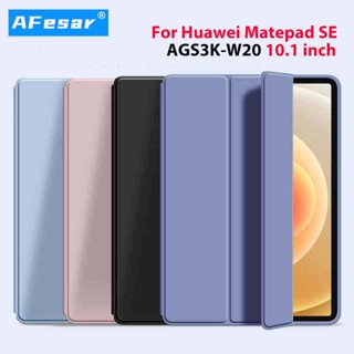 Afesar เคสแท็บเล็ต TPU แบบนิ่ม พร้อมขาตั้ง สําหรับ Huawei matepad SE AGS3K-W20 10.1 นิ้ว Huawei matepad SE AGS5-W09 L09