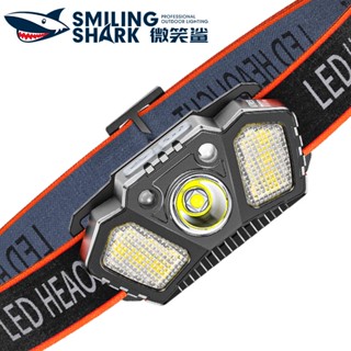 Smilingshark TD0142 ไฟคาดหัว ไฟหน้า Led หลอดไฟหน้า COB+XPG สว่างมาก 5 โหมด กันน้ํา สําหรับตั้งแคมป์ ตกปลา ล่าสัตว์