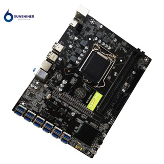 B250c BTC เมนบอร์ดเหมือง 12 X PCIE To USB3.0 LGA1151 ช่องเสียบการ์ดจอ