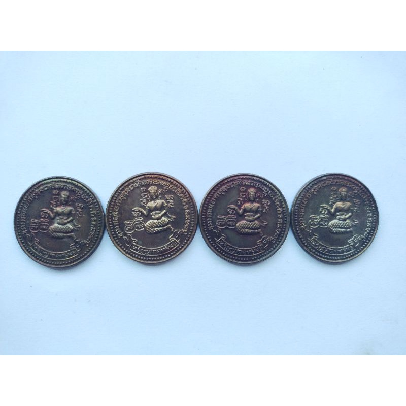 (1องค์)เหรียญนางกวักโภคทรัพย์หลวงปู่บุญวัดทุ่งเหียง จังหวัดชลบุรี เนื้อทองแดงรมน้ำตาล สร้างวันที่ 2 กุมภาพันธ์ 2546